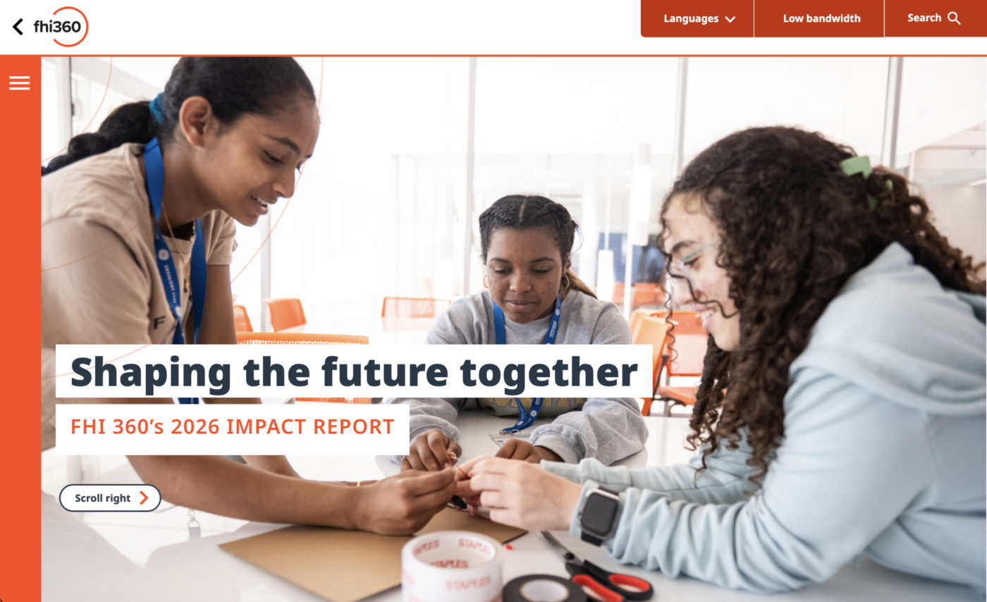 Screenshot of 2026 impact report